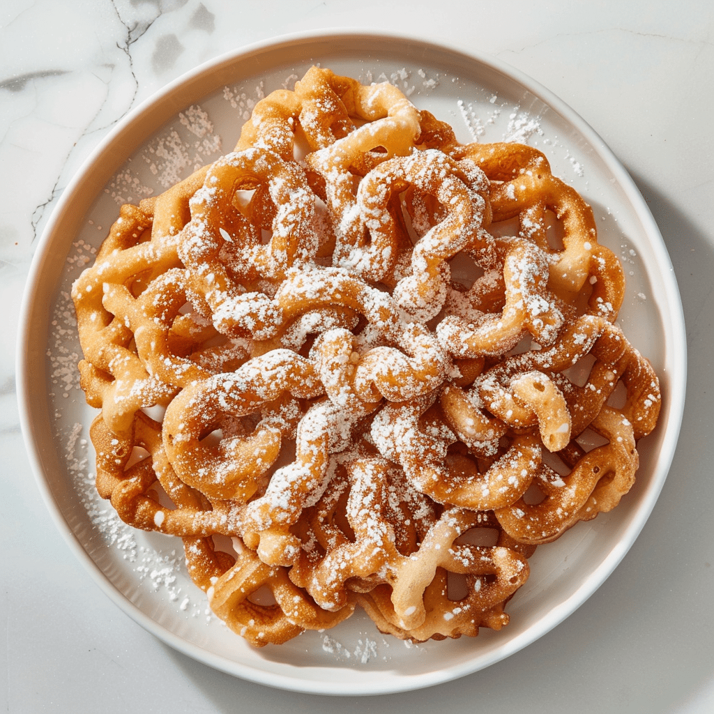 Homemade Funnel Cakes Using Vicky Cakes Pancake Mix