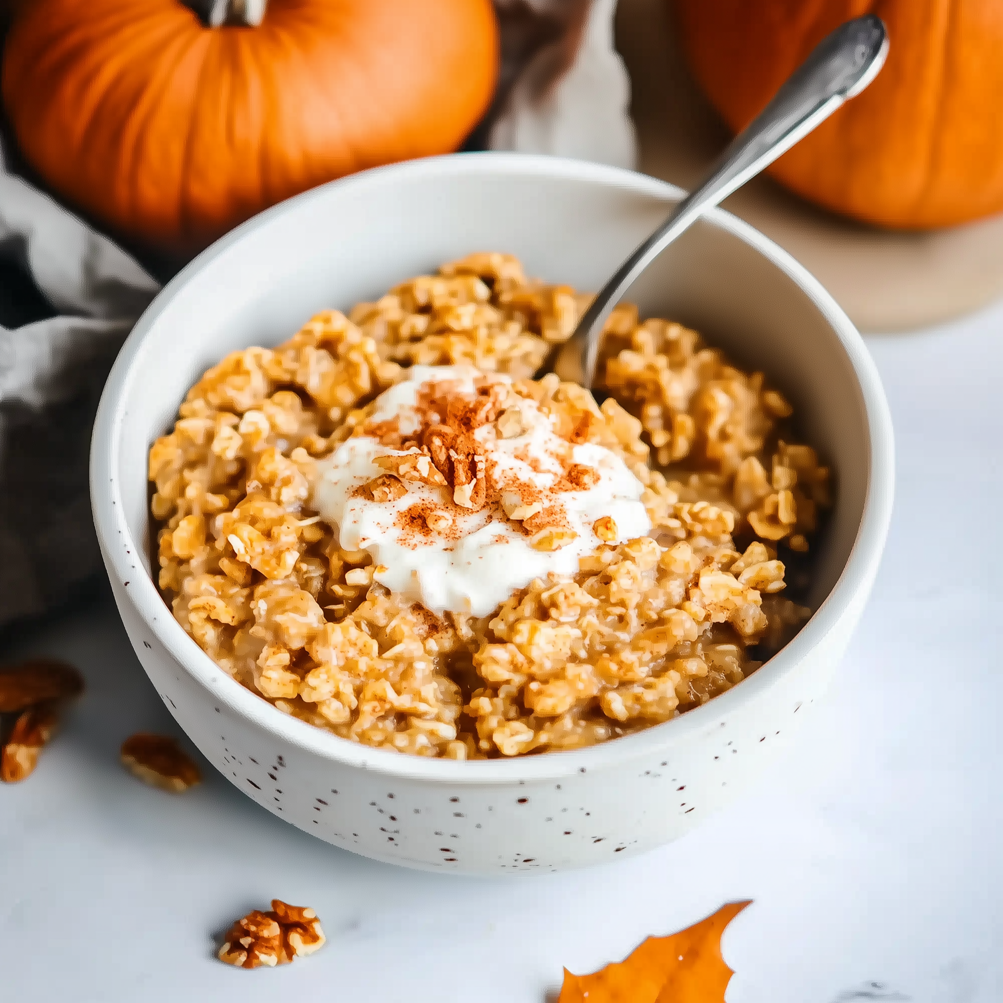 Creamy Pumpkin Spice Oatmeal