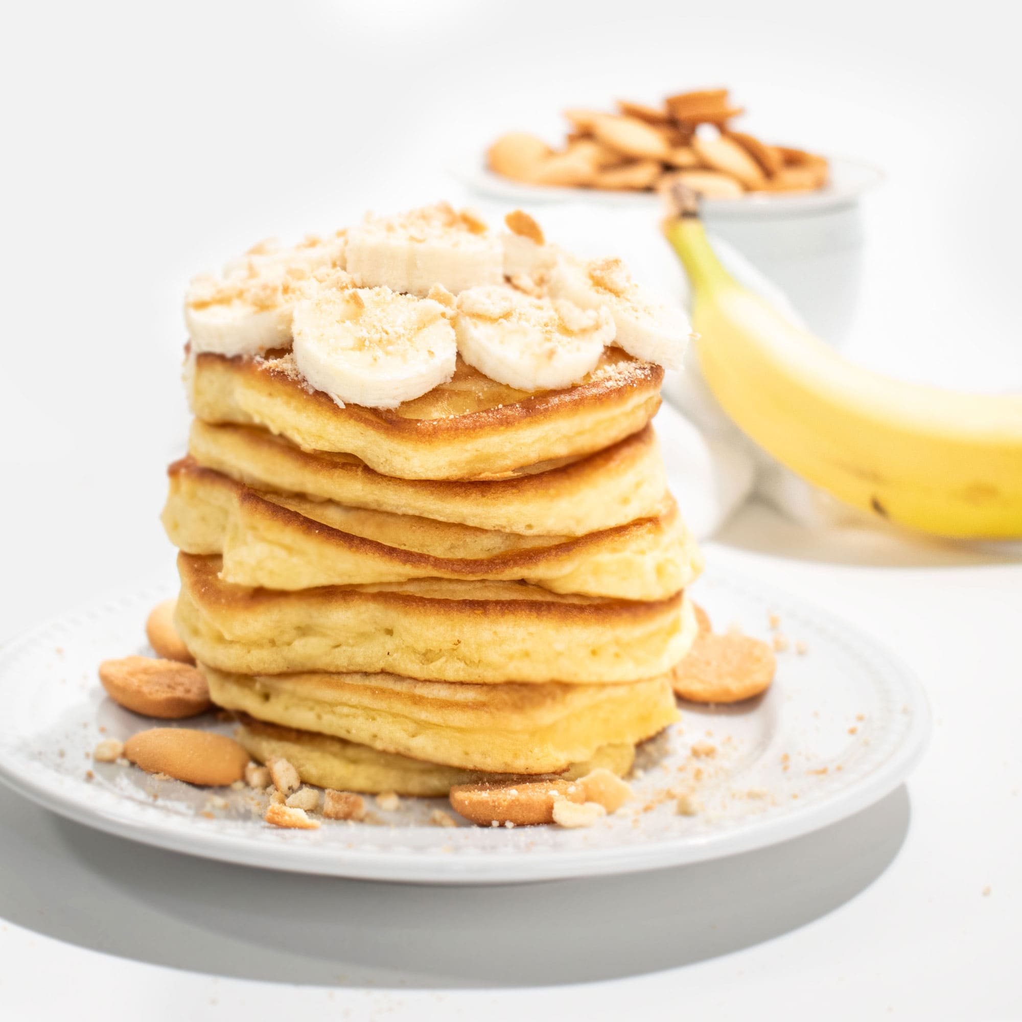 Gluten-Free Banana Pudding Short Stacks