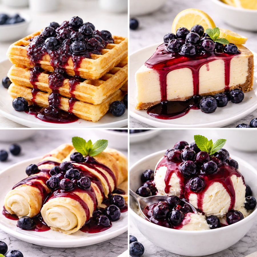 Blueberry Compote Using Vicky Cakes Blueberry Syrup