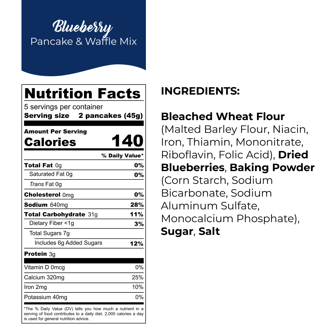 Blueberry Pancake Mix