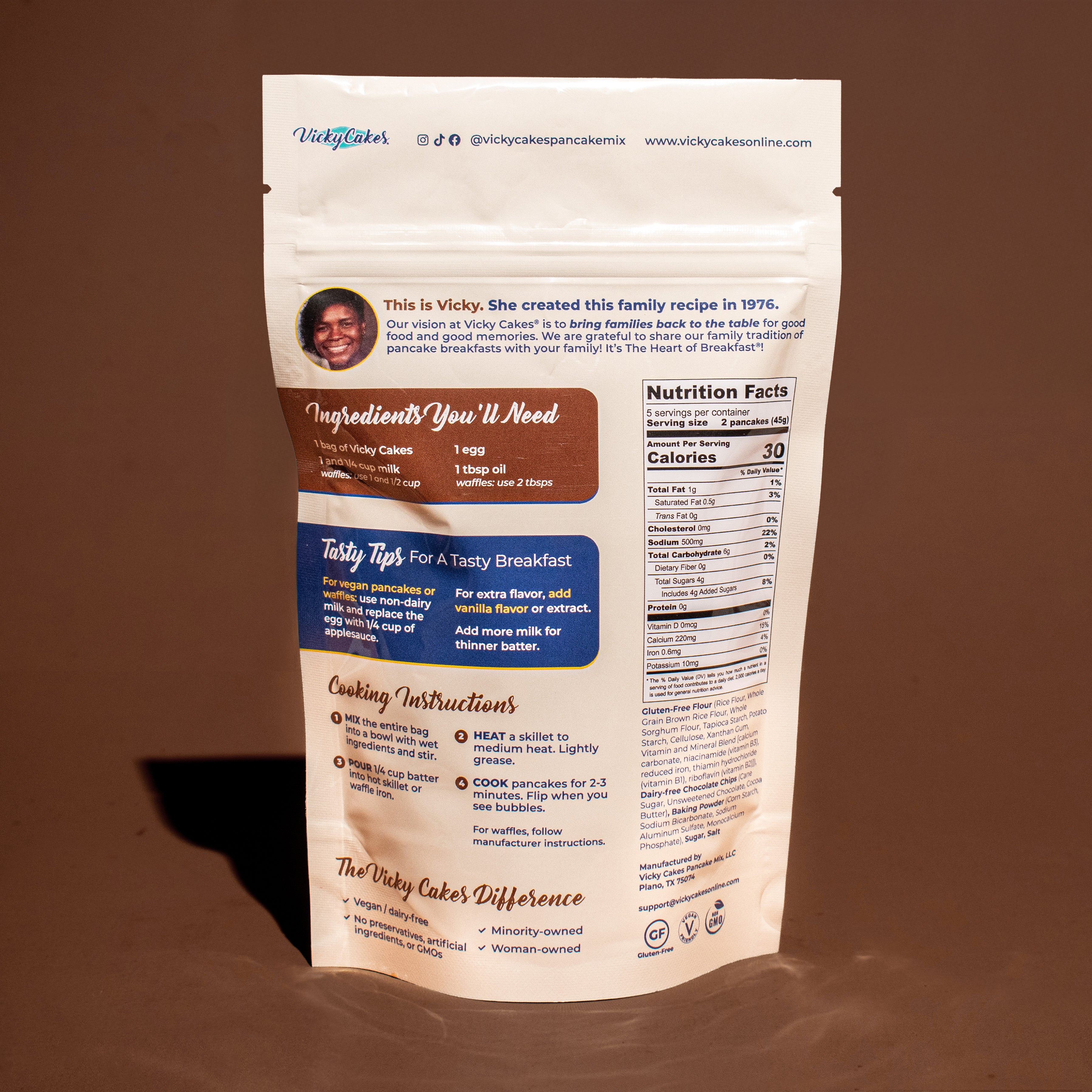 Chocolate Chip Gluten-Free Pancake Mix