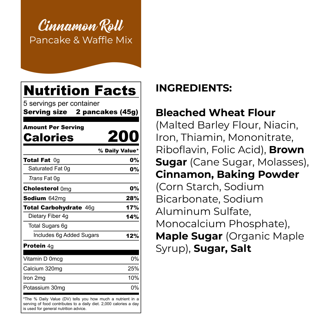 Cinnamon Roll Pancake Mix