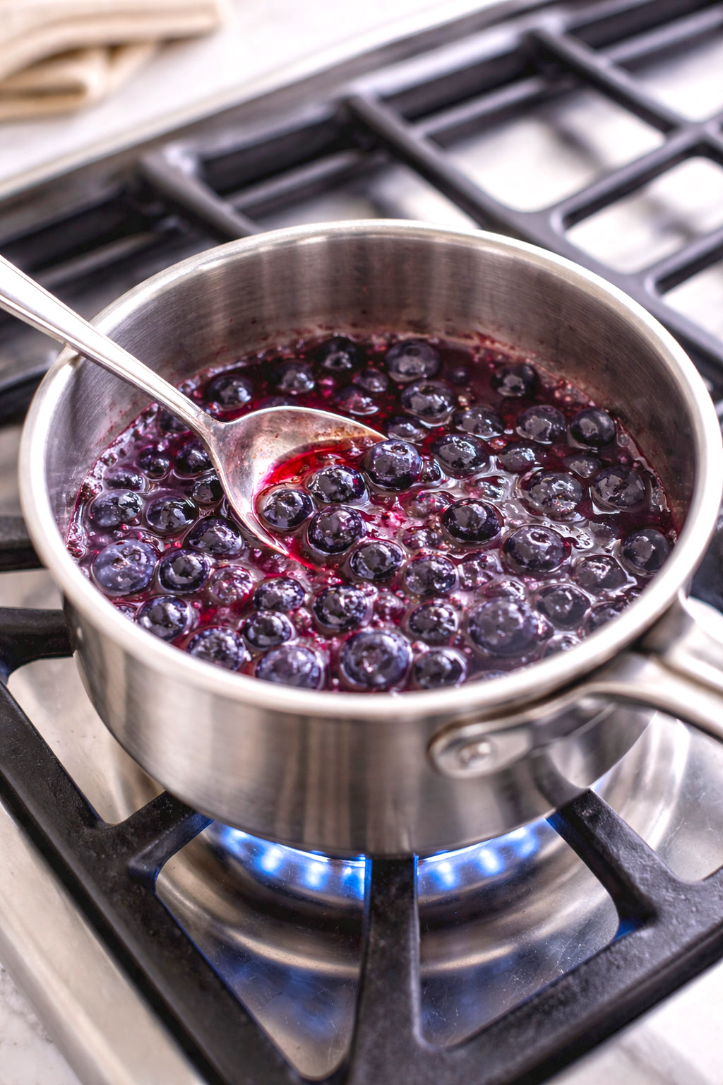 Blueberry Compote Using Vicky Cakes Blueberry Syrup