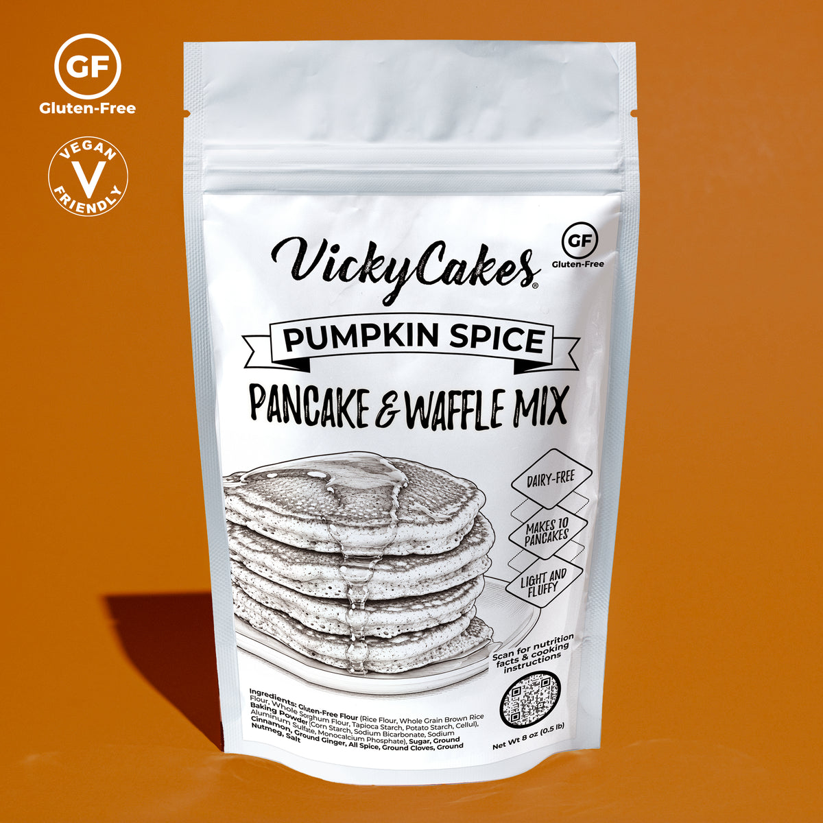 Pumpkin Spice Gluten-Free Pancake Mix