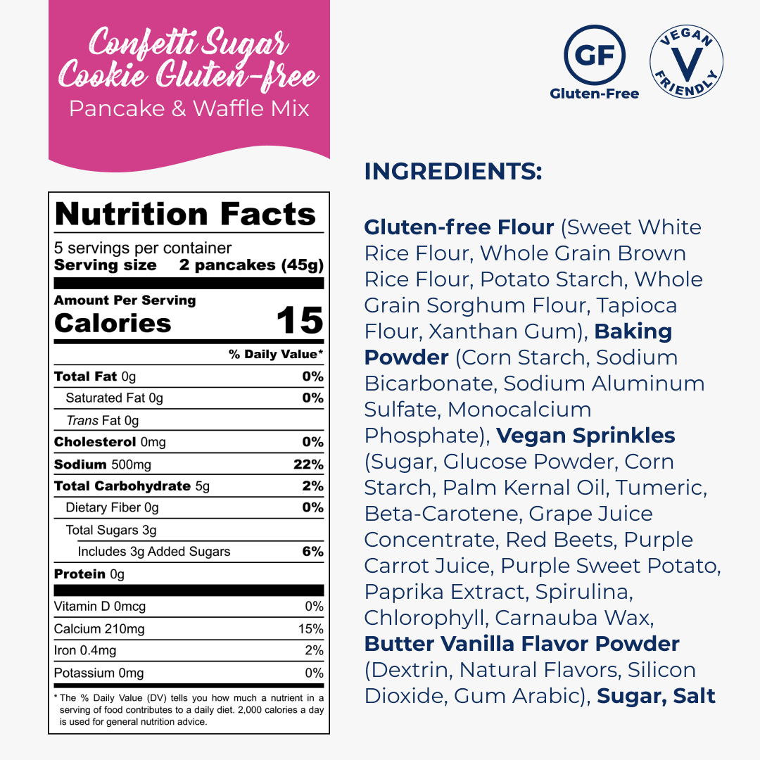 Confetti Sugar Cookie Gluten-Free Pancake Mix