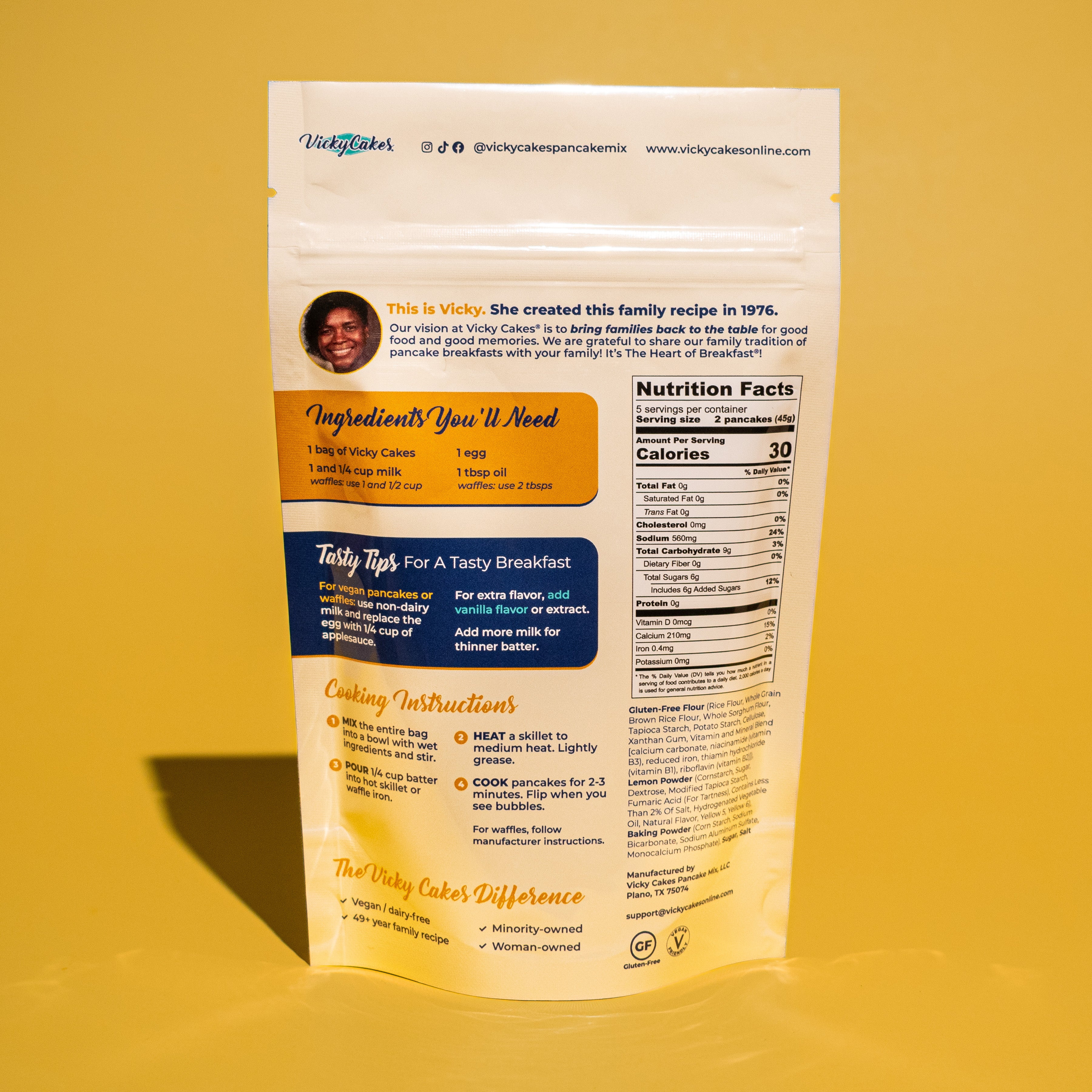 Lemon Pound Cake Gluten-Free Pancake Mix