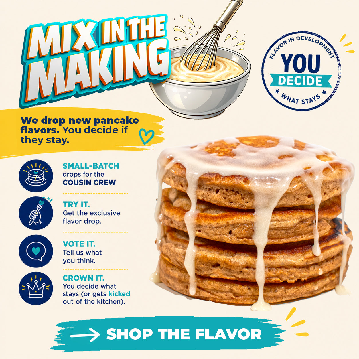 Cinnamon Roll Pancake Mix