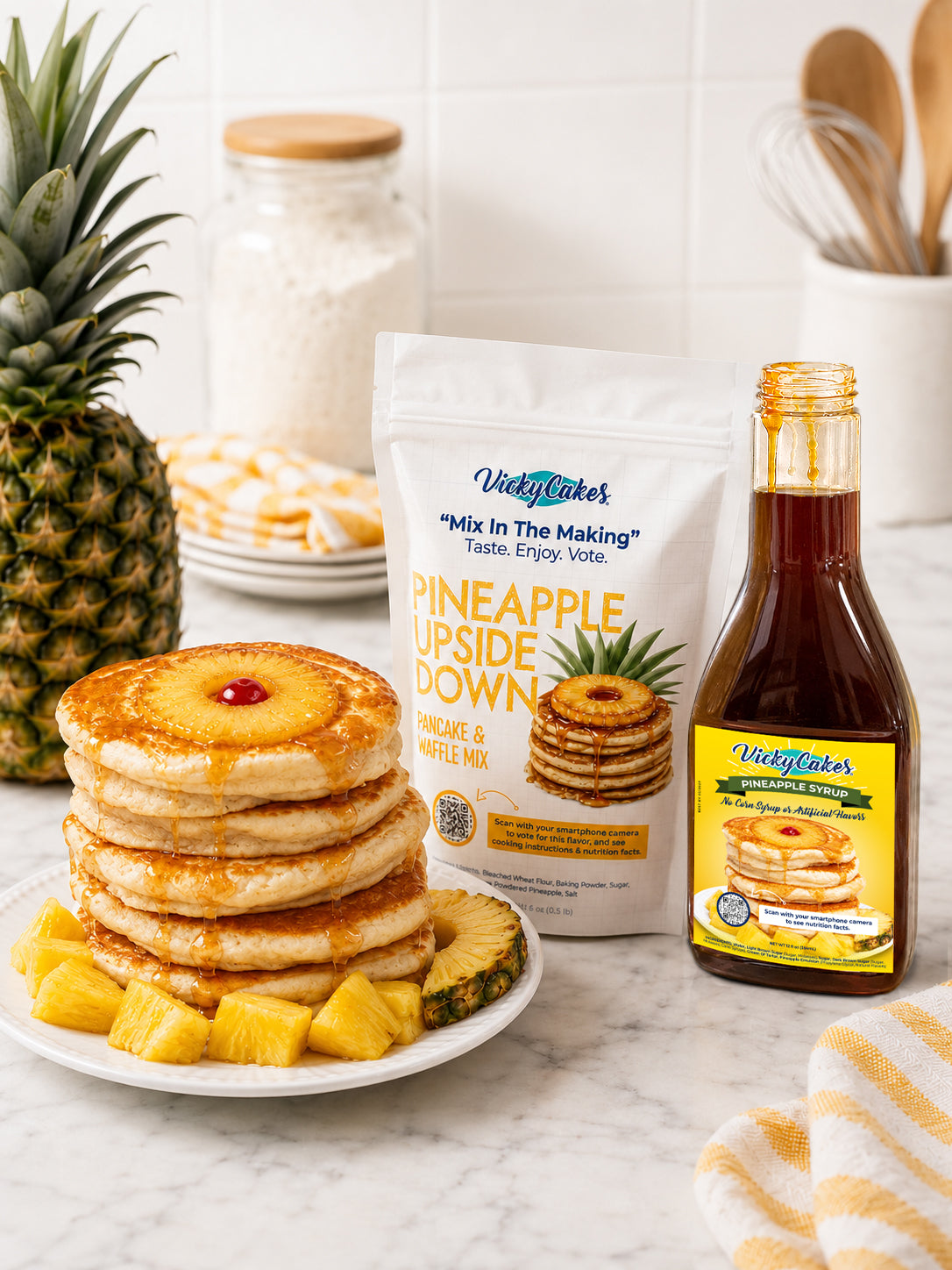 Pineapple Upside Down Mix & Syrup Bundle
