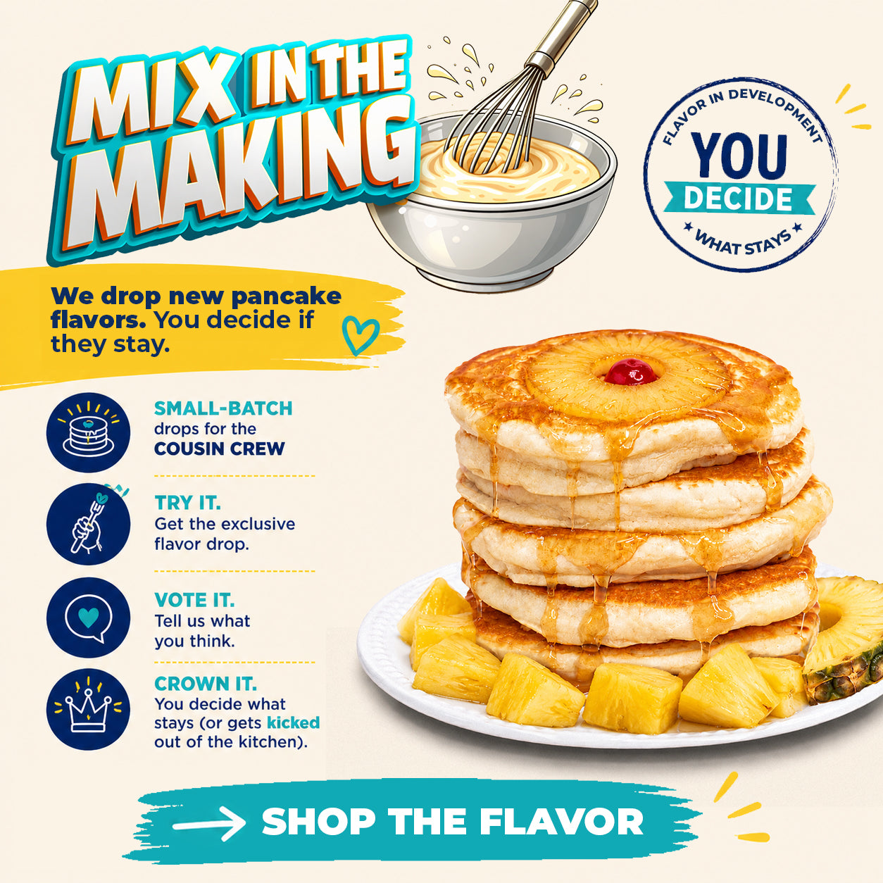 Pineapple Upside Down Pancake Mix