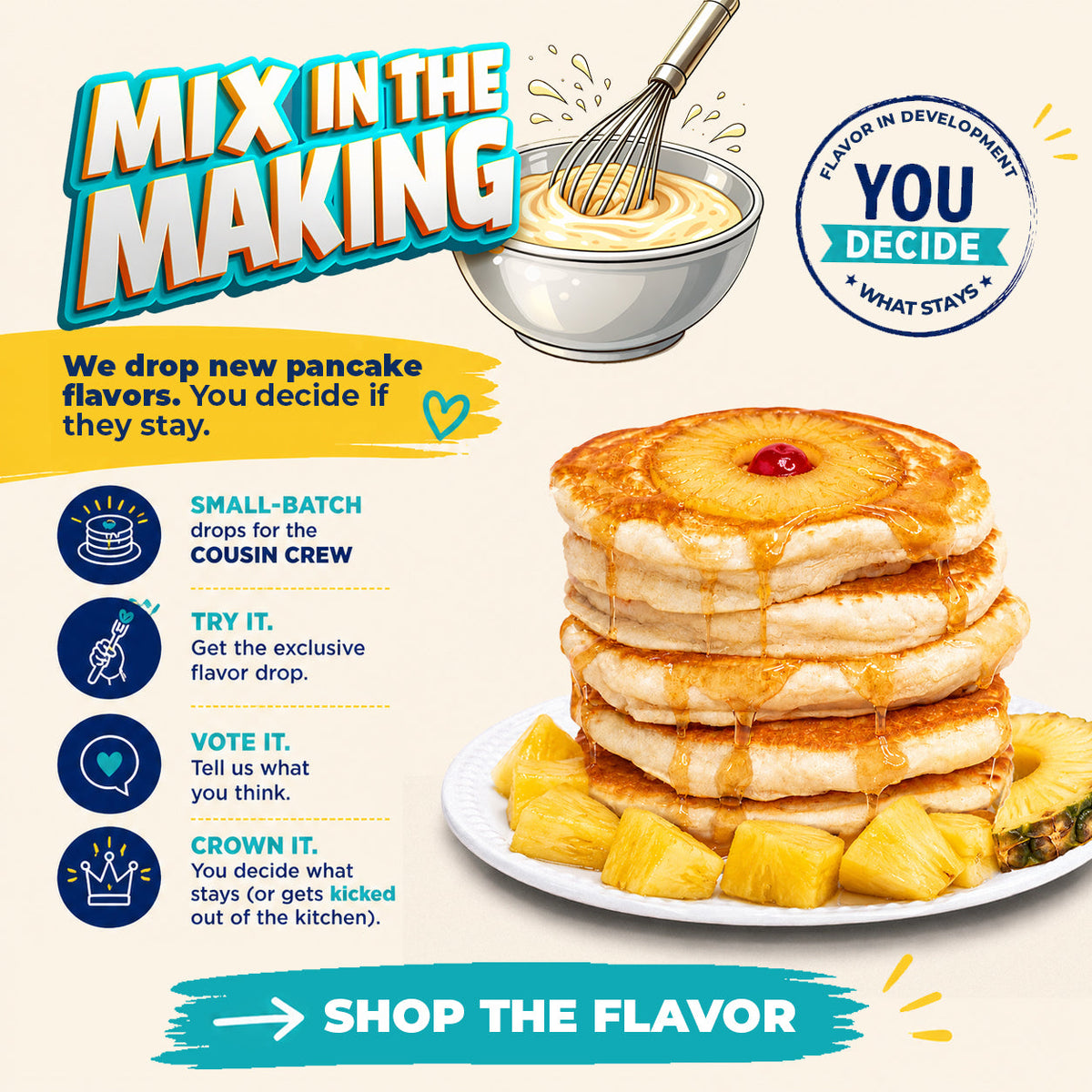 Pineapple Upside Down Pancake Mix