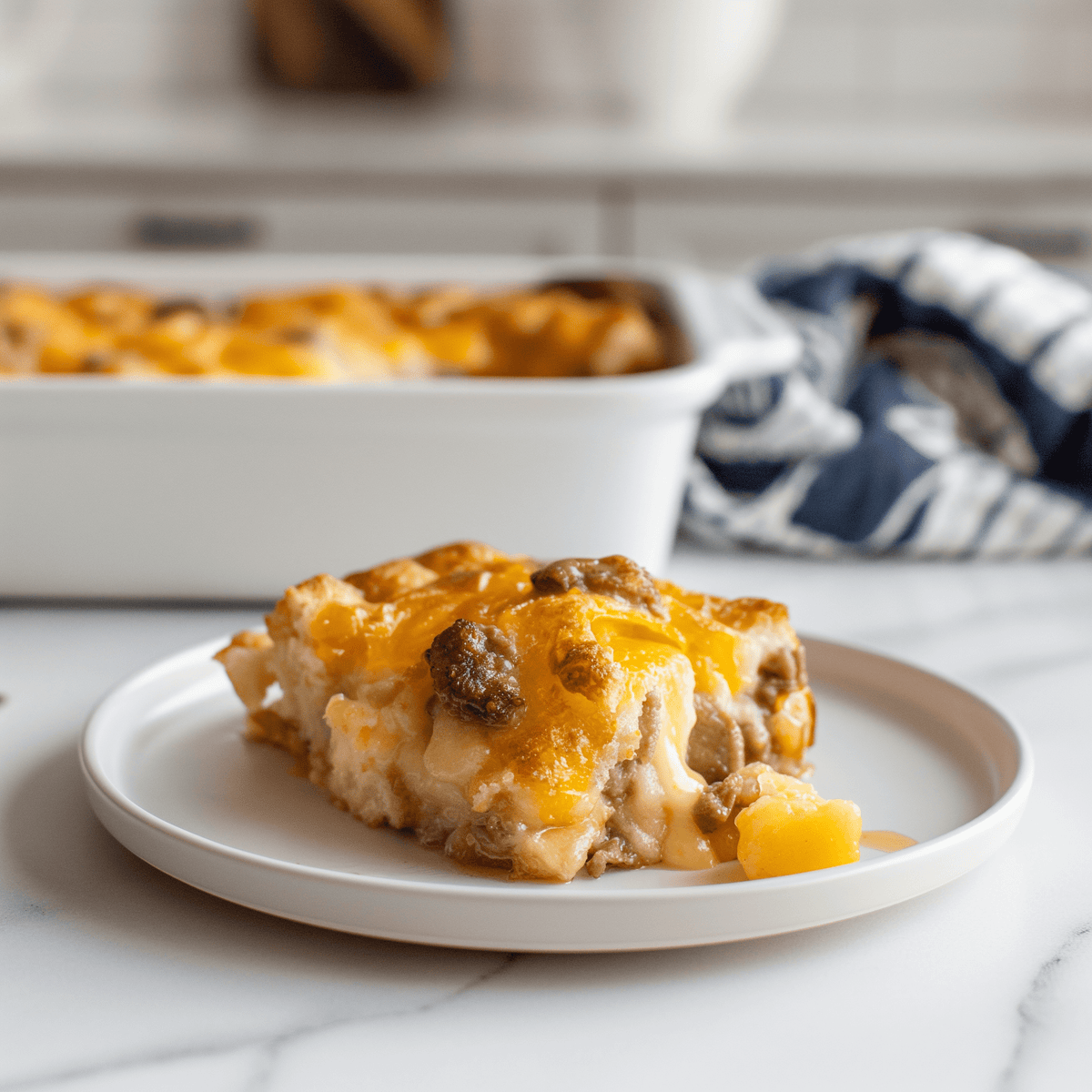 Pancake & Sausage Breakfast Casserole