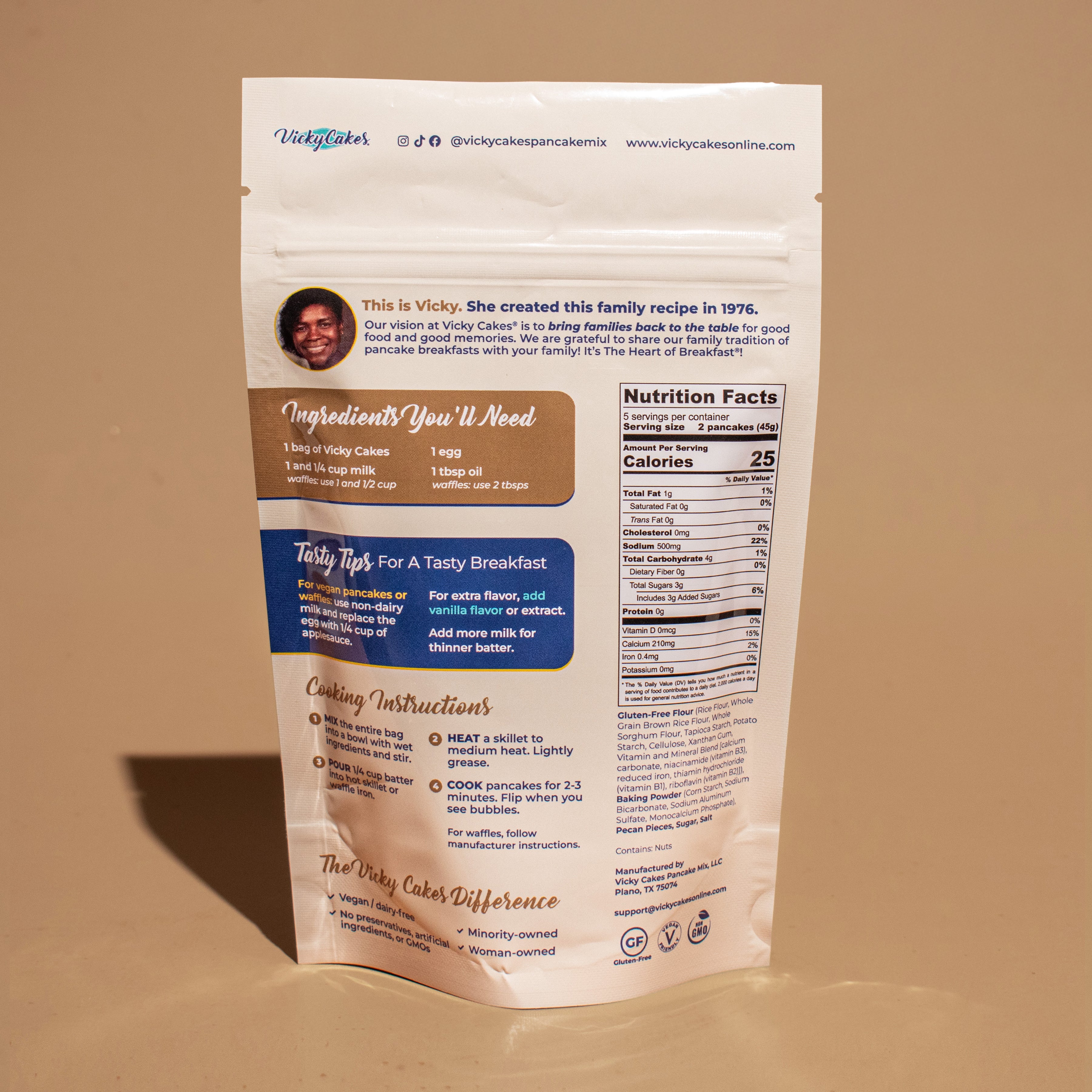 Pecan Gluten-Free Pancake Mix