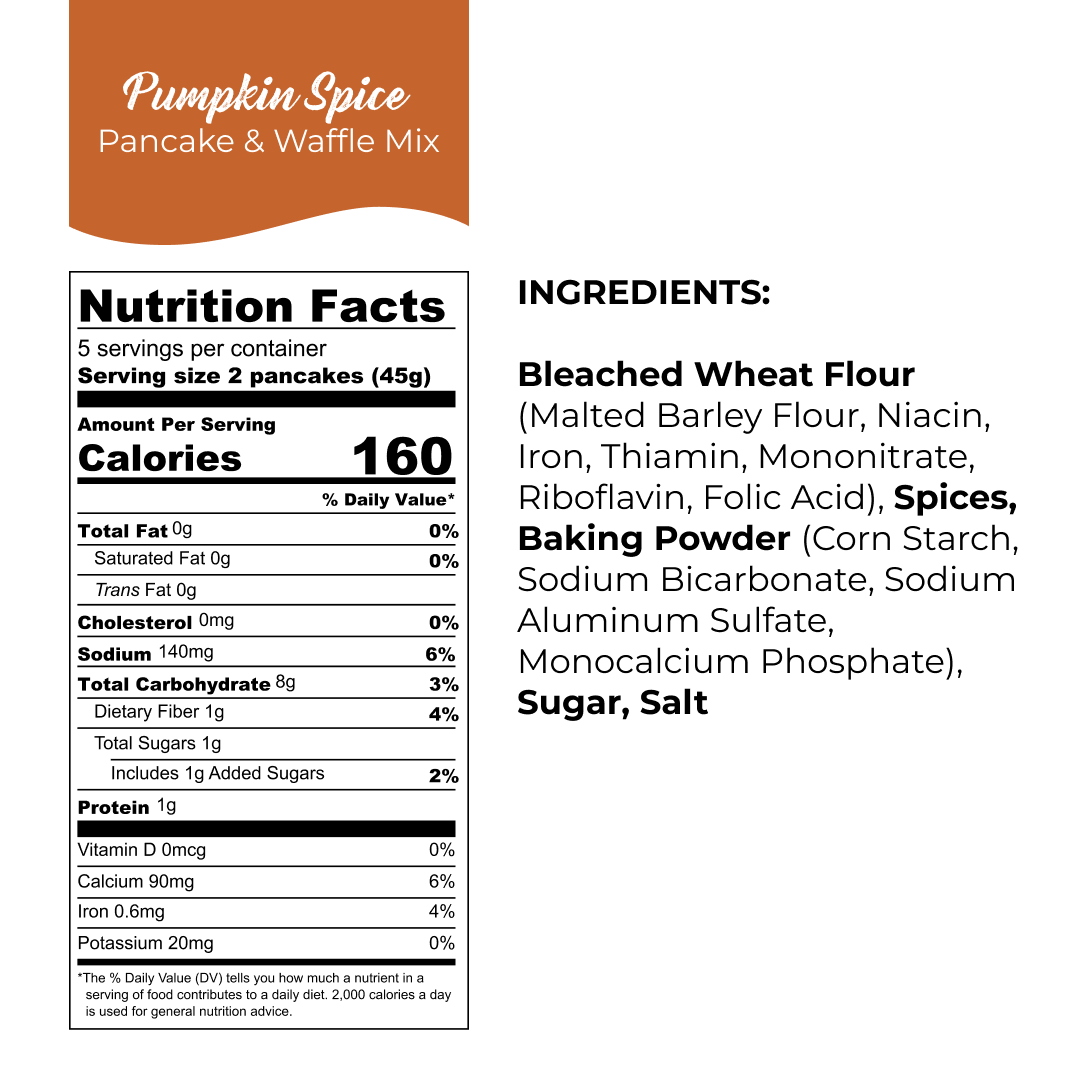 Pumpkin Spice Pancake Mix