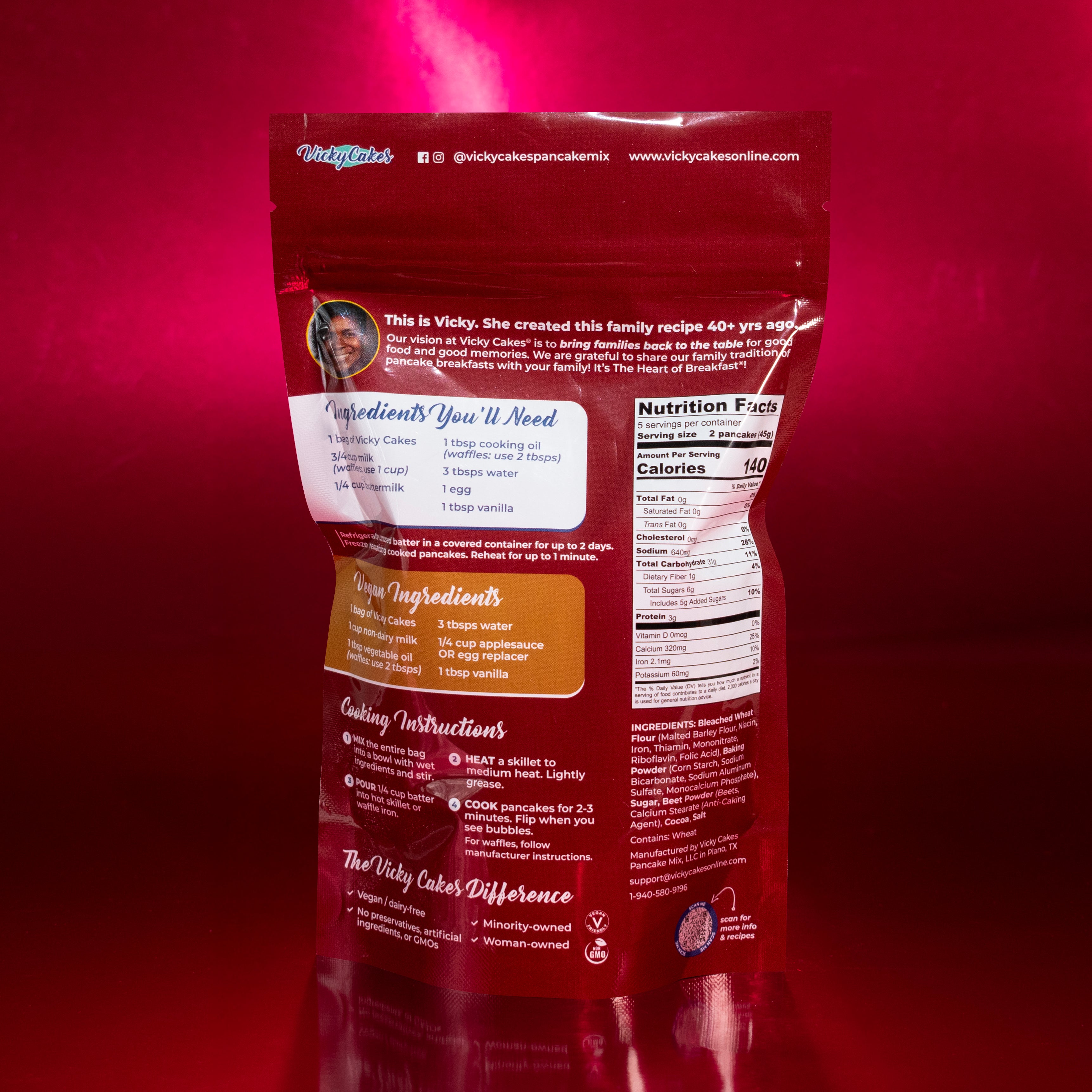 Red Velvet Pancake Mix