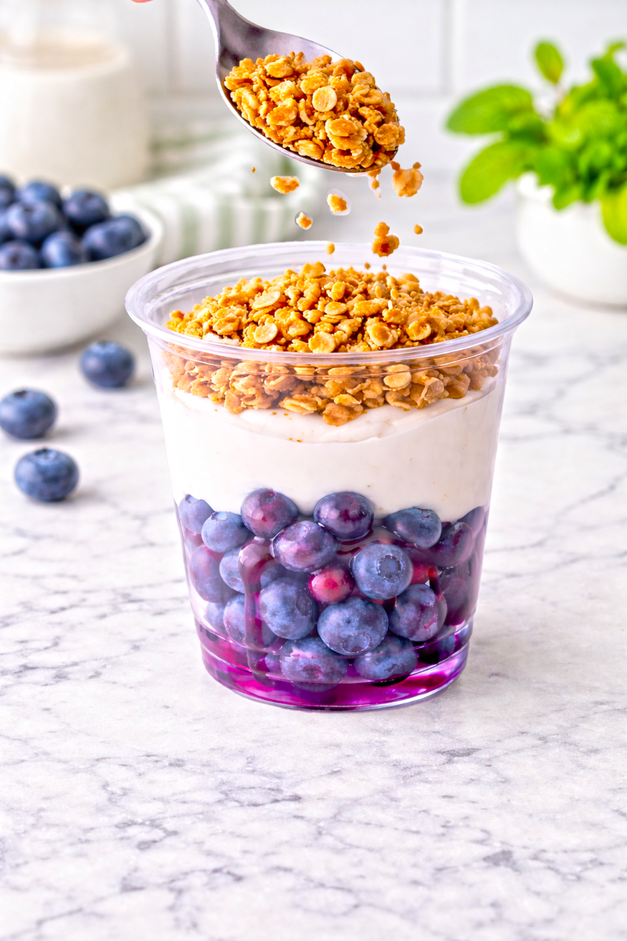 The Perfect Blueberry Yogurt Parfait (Light + Fresh)