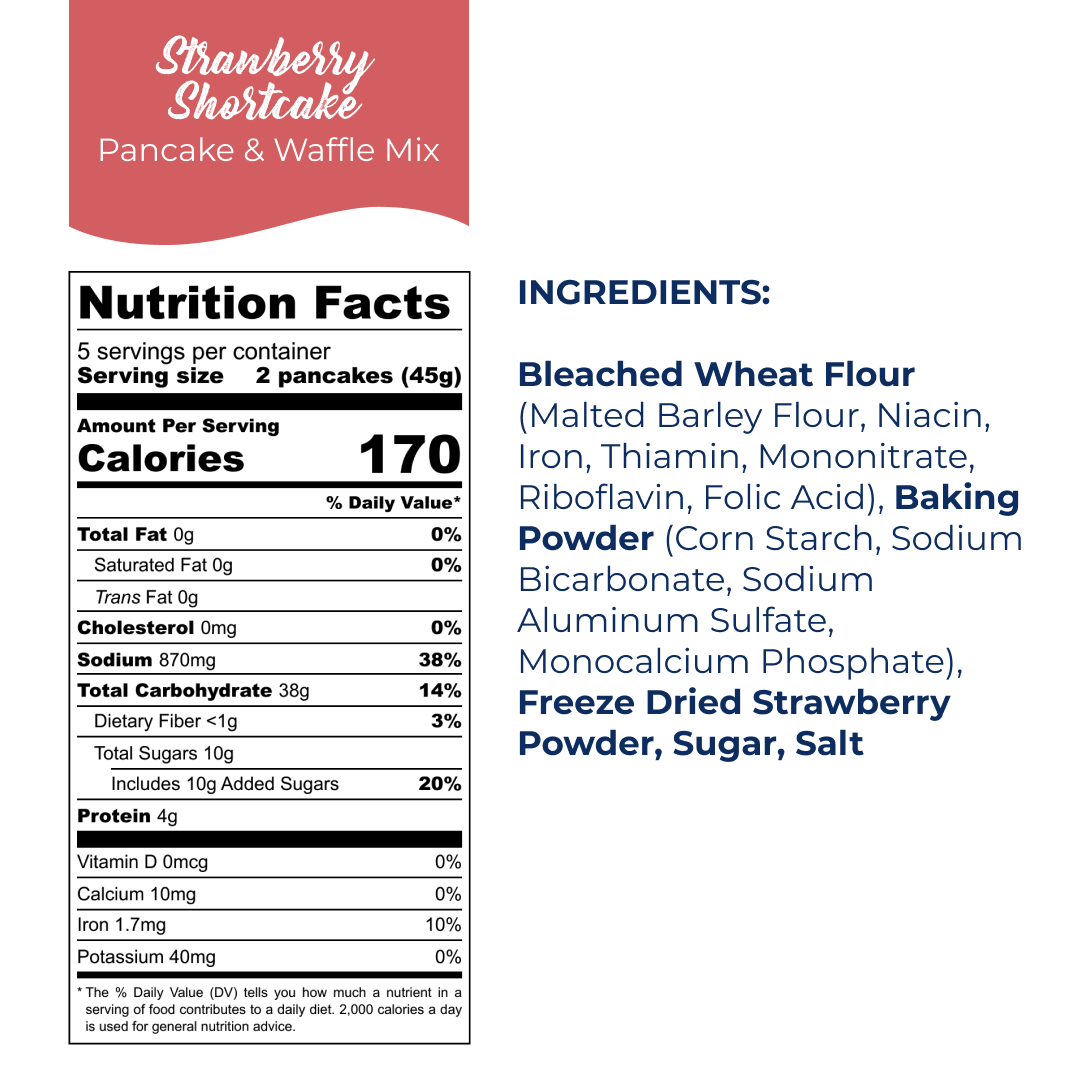 Strawberry Shortcake Pancake Mix