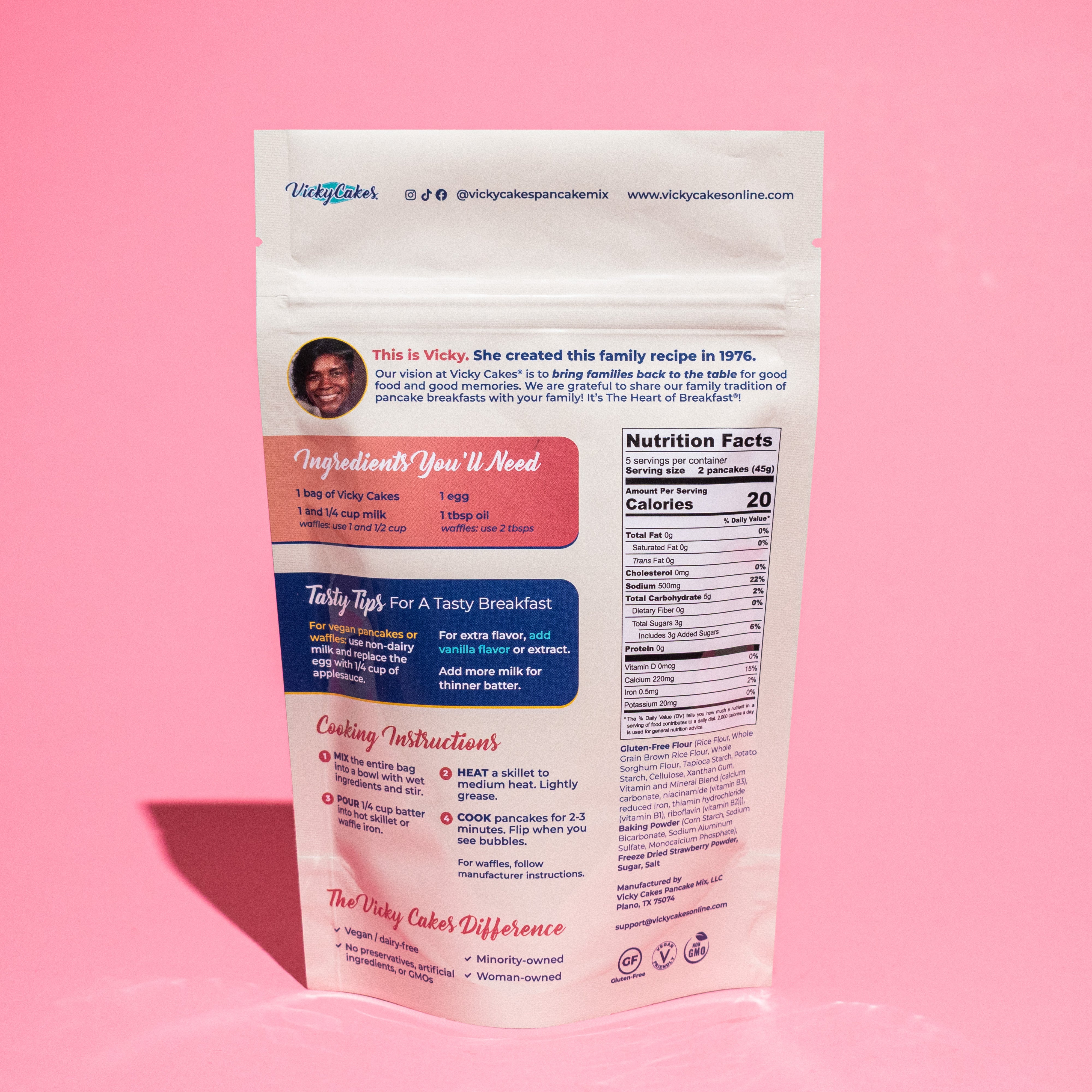 Strawberry Shortcake Gluten-Free Pancake Mix