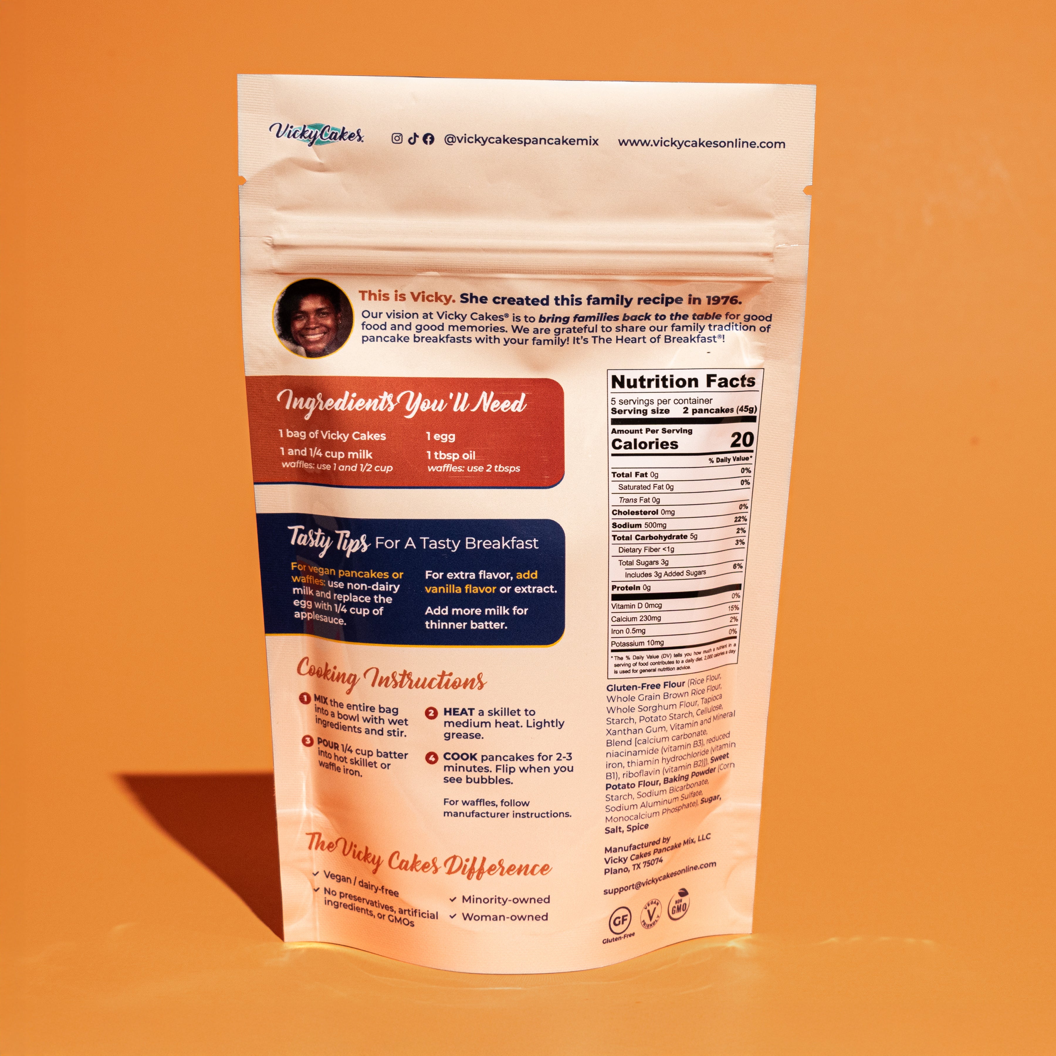 Sweet Potato Gluten-Free Pancake Mix