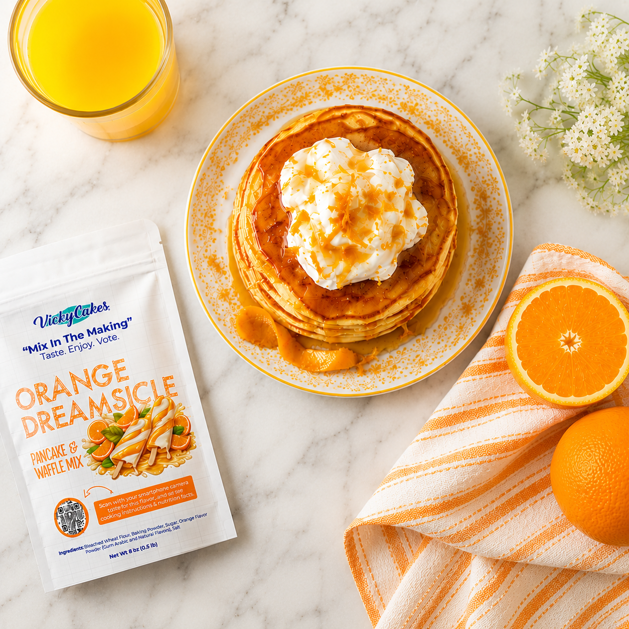 Orange Dreamsicle Pancake Mix