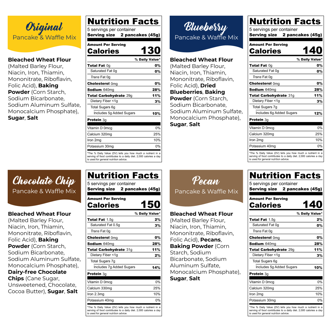 Variety Pancake Mix Bundle (Pack of 4)