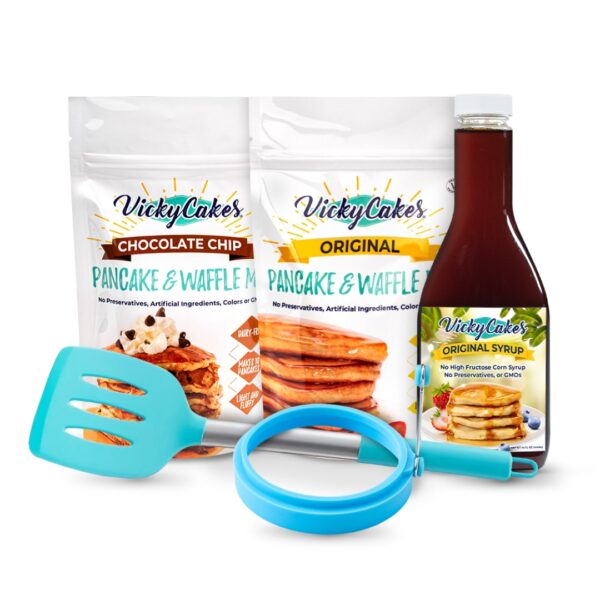 Easter Brunch Bundle thumbnail with 2 bags of pancake mix, 1 bottle of syrup, a pancake turner and a pancake ring
